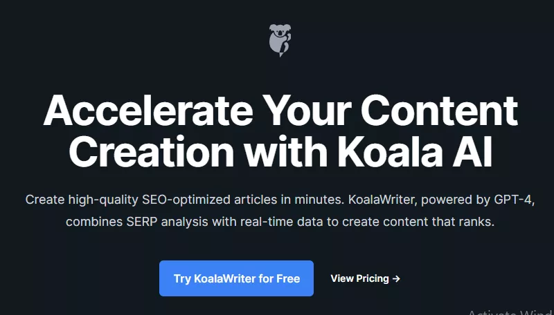KoalaWriter - AI writing tool